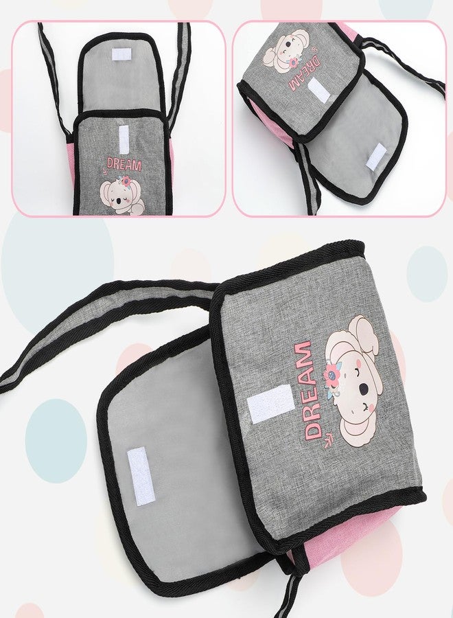 deAO Baby Doll Accessories Baby Doll Playset Furniture Set Baby Doll Crib High Chair Diaper Bag Nursery Playset Pretend Play Role Play Set Christmas Birthday Gifts for Kids Girls Boys - Image 5